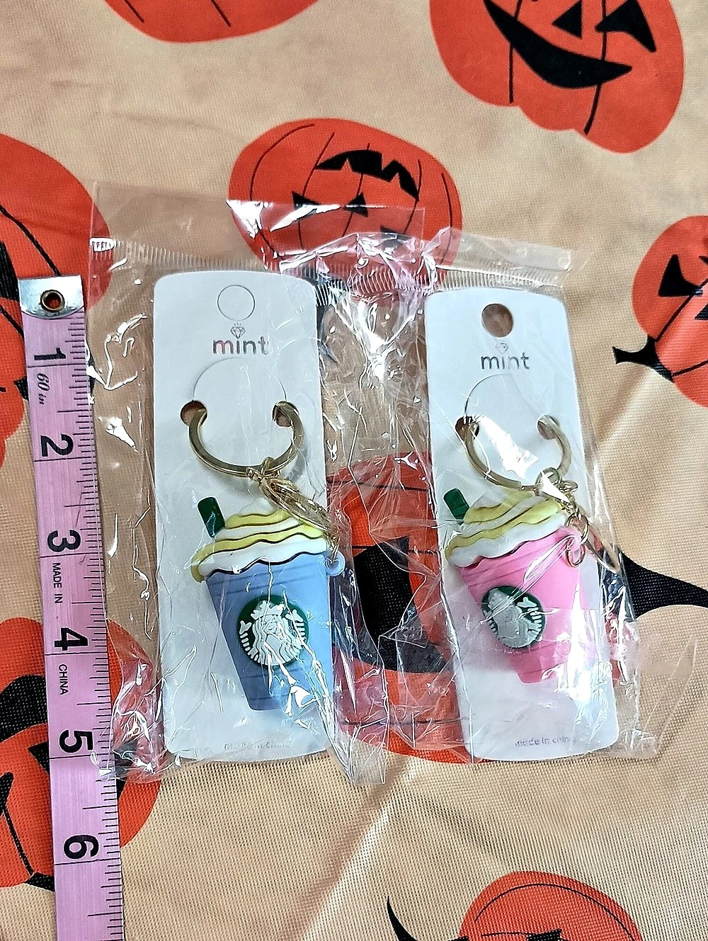 2pc Fashion Ice Coffee Cup Keychain Set Bagcharms - Picture 5 of 7